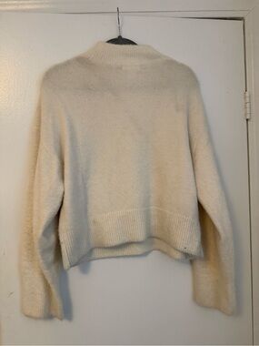 H&M Cream Mock Neck Sweater